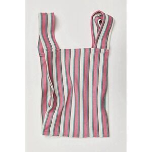 Free People Millie Grab Canvas Striped Bag NWT